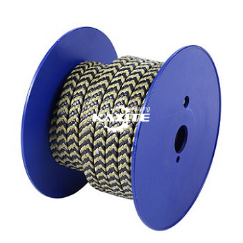 Graphite PTFE e Aramid Fiber in Zebra Braided Packing